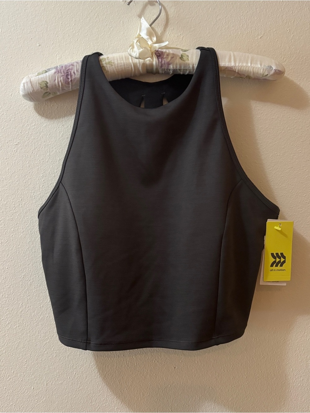 Target Charcoal Heather Crop Tank Top-NWT
